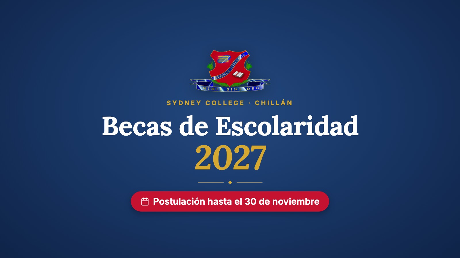 Becas de Escolaridad 2027 – Sydney College